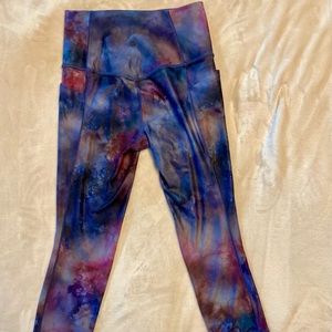 Athleta Salutation Stash Pocket 7/8 cosmic print - S. Free shipping!